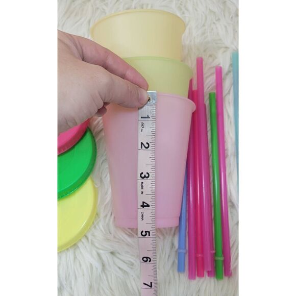Color Changing Straws & To Go Cups Reuseable 16 oz - Picture 8 of 9